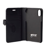 GEAR iPhone XR Buffalo Wallet Skinndeksel med Lommebok Svart