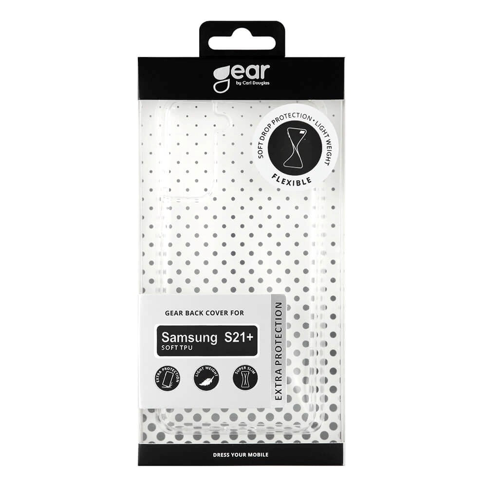 Samsung Galaxy S21+ (Plus) GEAR Fleksibelt Plast Deksel – Gjennomsiktig