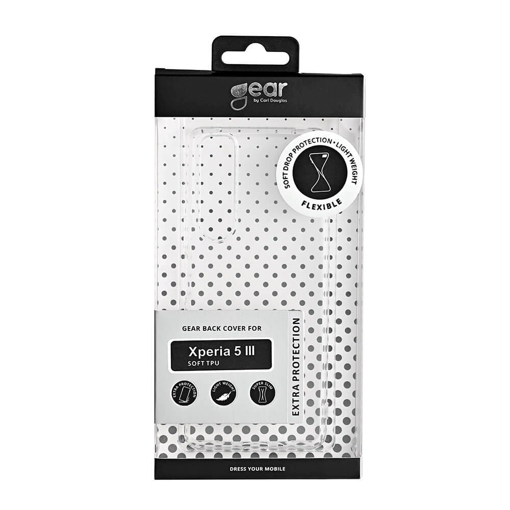 Sony Xperia 5 III GEAR Fleksibelt Plast Deksel – Gjennomsiktig