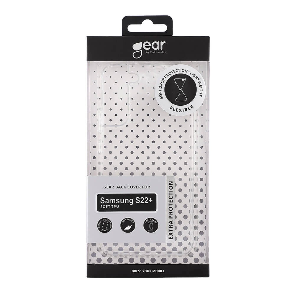 Samsung Galaxy S22+ (Plus) GEAR Fleksibelt Plast Deksel – Gjennomsiktig