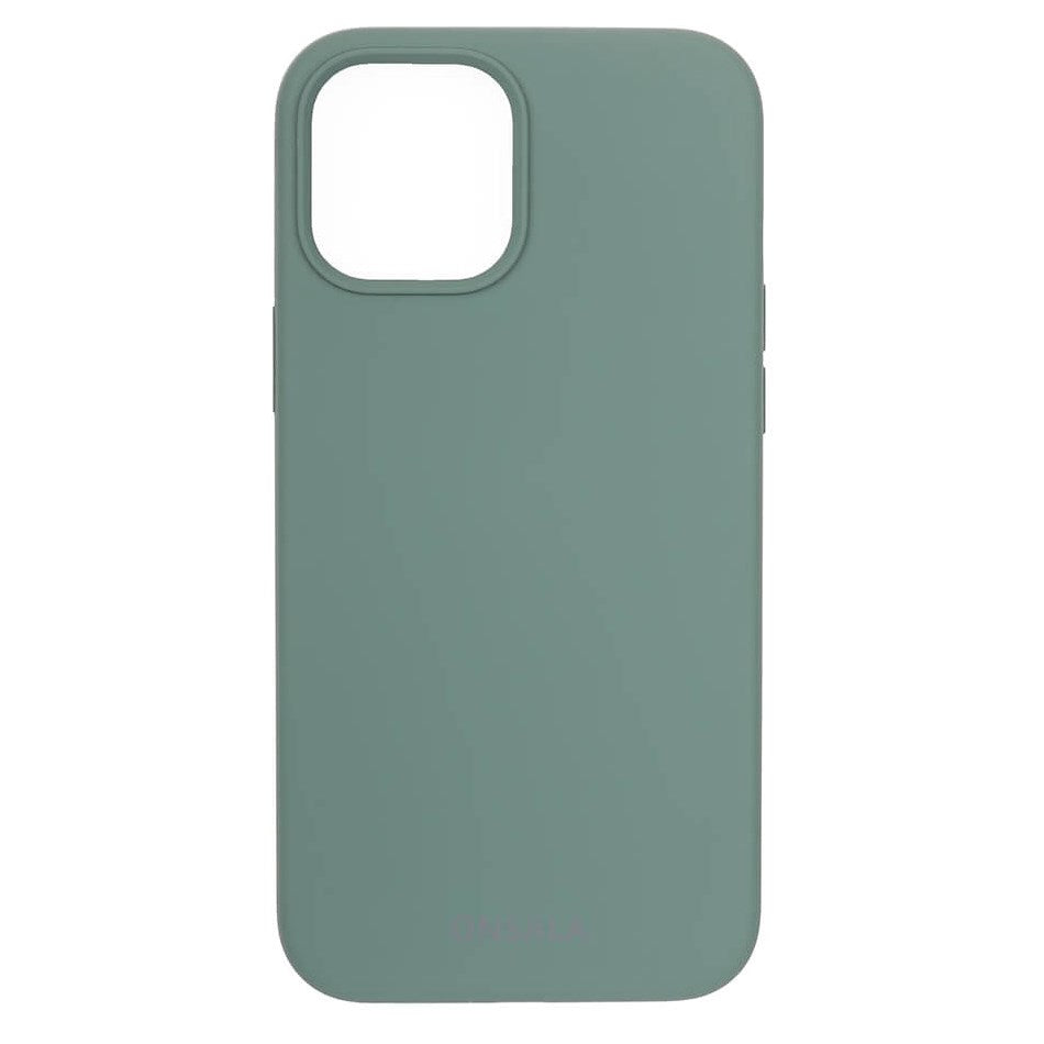 iPhone 12 / 12 Pro GEAR Onsala Collection Liquid Silicone Bakdeksel - Pine Green