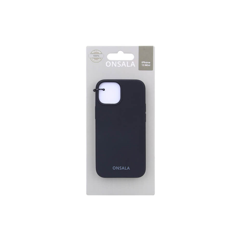 GEAR iPhone 13 Onsala Collection Liquid Silicone Bakdeksel - Black