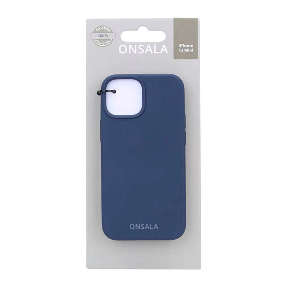 GEAR iPhone 13 Mini Onsala Collection True Liquid Silicone Bakdeksel - Cobalt Blue