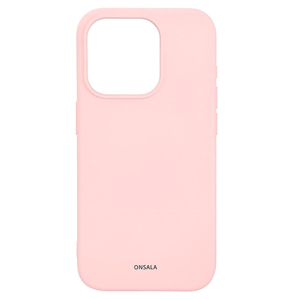 iPhone 15 Pro GEAR Onsala Silikon Deksel - MagSafe-kompatibelt - Chalk Pink