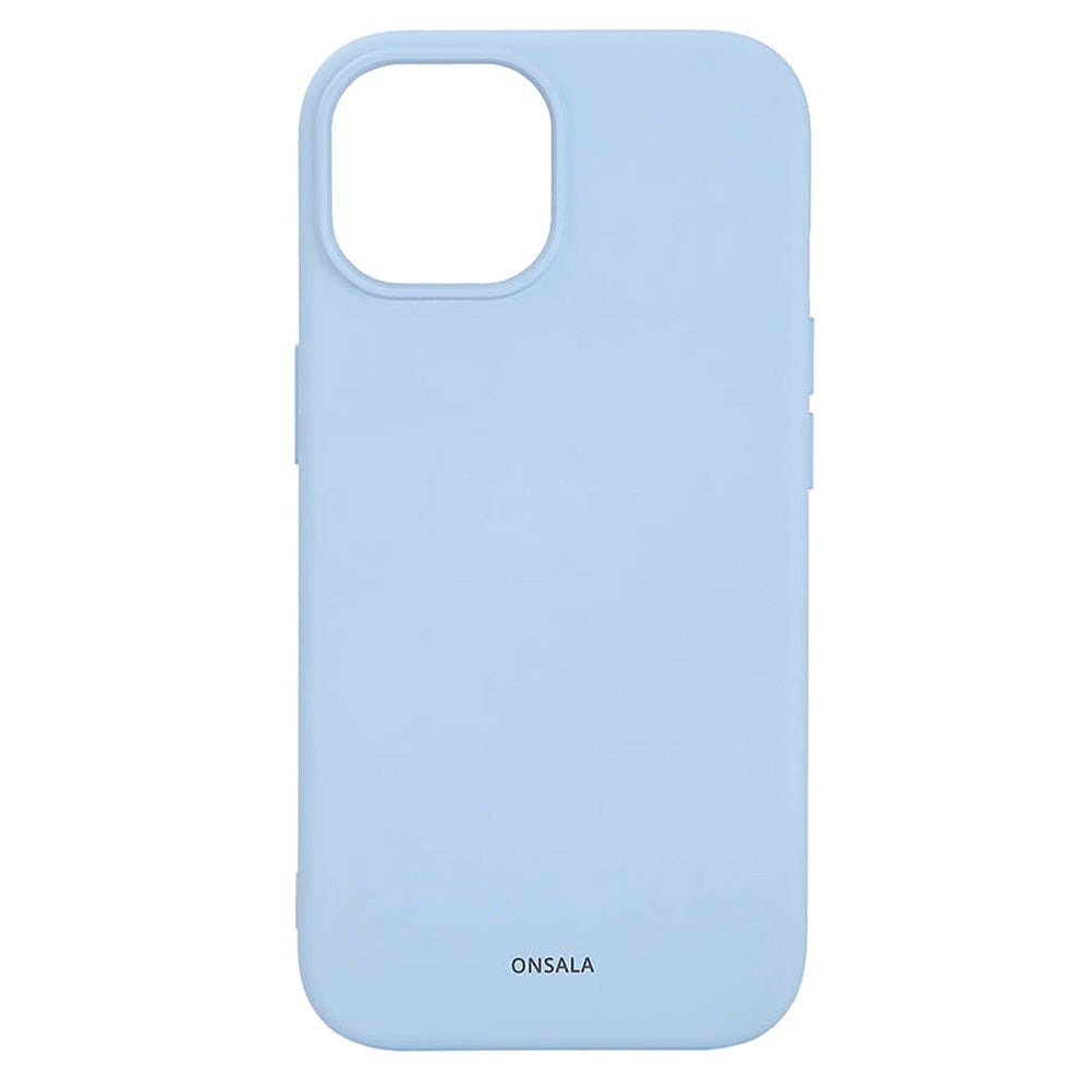 iPhone 15 GEAR Onsala Silikon Deksel - MagSafe-kompatibelt - Light Blue