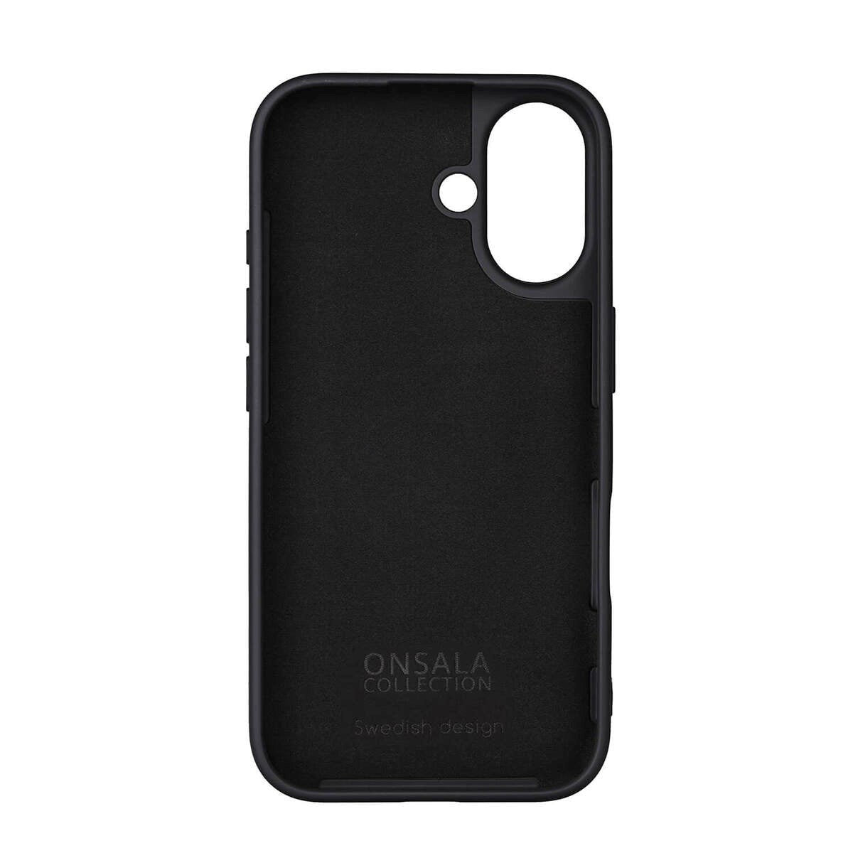 GEAR Onsala iPhone 16 Silikon Deksel - MagSafe-kompatibelt - Svart