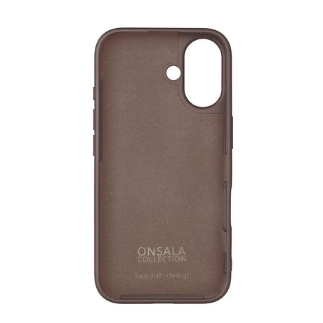 GEAR Onsala iPhone 16 Silikon Deksel - MagSafe-kompatibelt - Chocolate