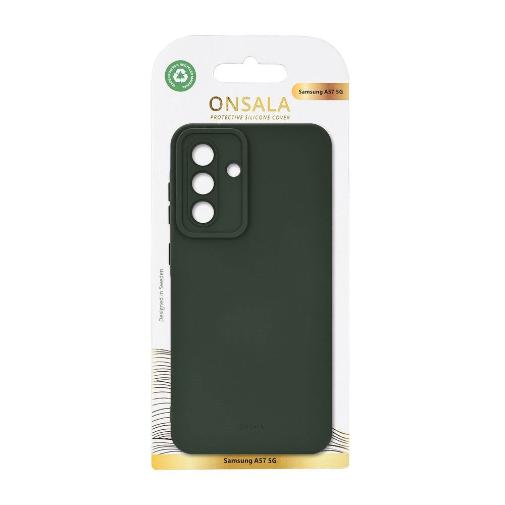 Samsung Galaxy A57 Onsala Silikon Deksel – Olive Green