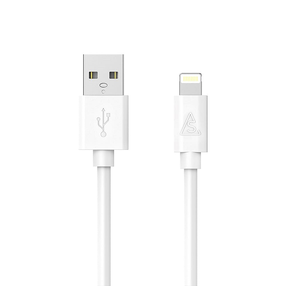 Smartline USB-A til Lightning Kabel 2 m. - Hvit