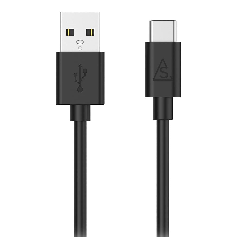 Smartline (3A/15W) USB2.0 - USB-C Kabel 1 med - Svart