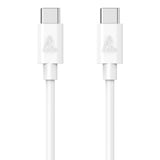 Smartline (3A/15W) USB-C til USB-C Kabel 1 med - Hvit