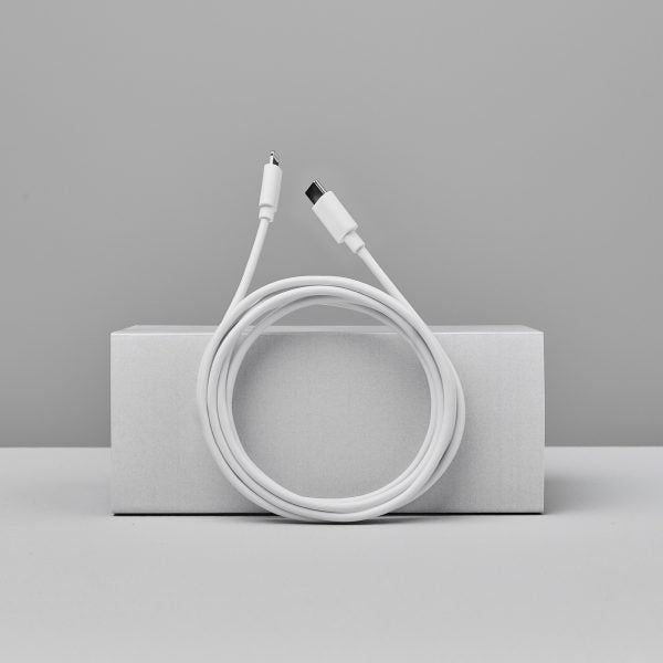 Smartline (3A/15W) USB-C til Lightning Kabel 1 m. - Hvit