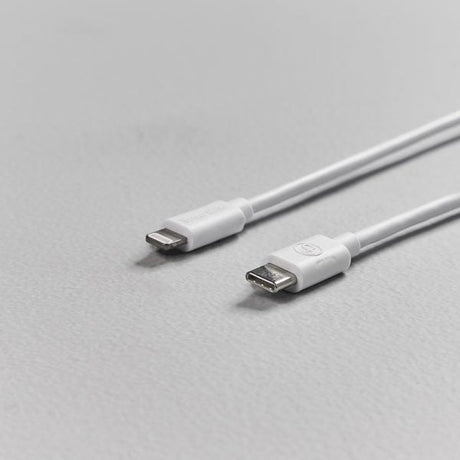 Smartline (3A/15W) USB-C til Lightning Kabel 1 m. - Hvit