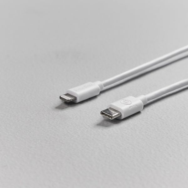 Smartline (3A/15W) USB-C til Lightning Kabel 2 m. - Hvit