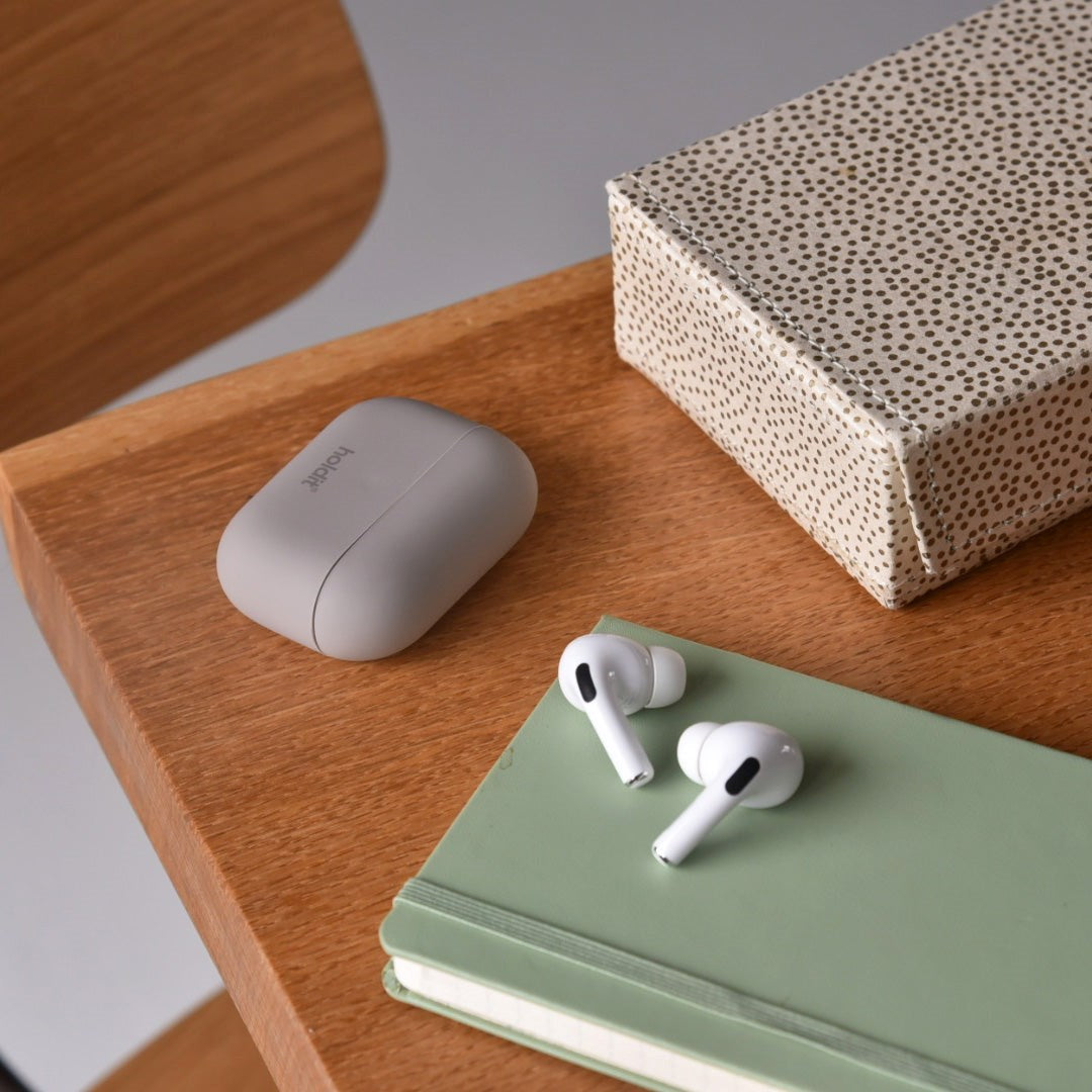 Holdit Nygård Silikondeksel Til AirPods Pro - Taupe