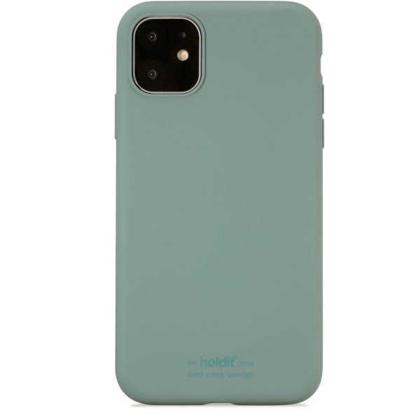 Holdit iPhone 11 Soft Touch Silikon Deksel - Moss Green