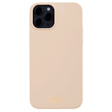 Holdit iPhone 12 / 12 Pro Soft Touch Silikon Deksel - Beige