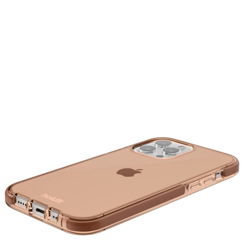 Holdit iPhone 13 Pro Max Seethru Deksel - Dark Brown