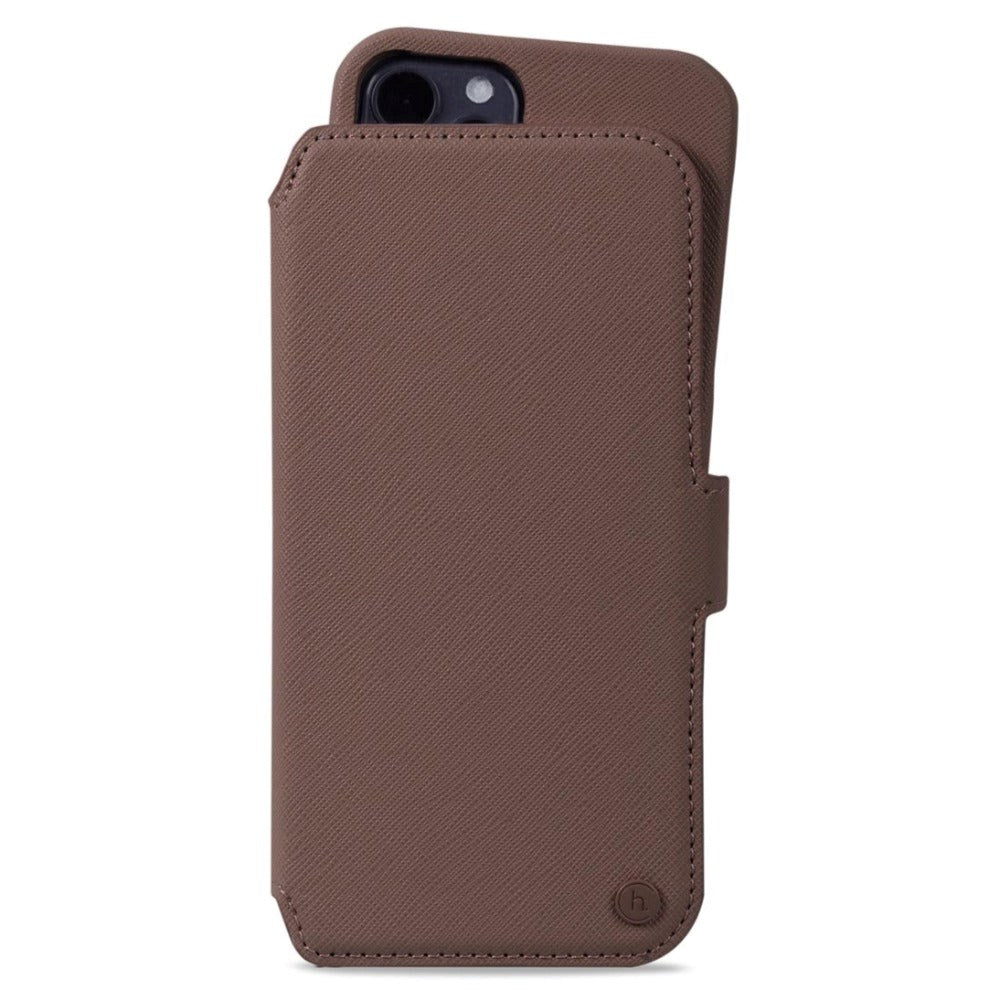 Holdit Iphone 12 / 12 Pro Wallet Magnet Flip Deksel - Stockholm Dark Brown