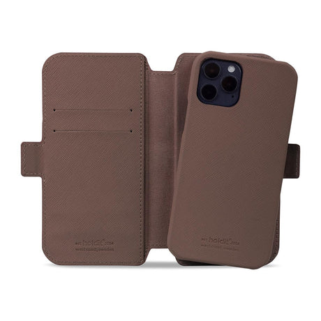 Holdit Iphone 12 / 12 Pro Wallet Magnet Flip Deksel - Stockholm Dark Brown