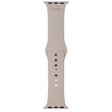 Apple Watch (42/44/SE/45/46/49mm) Holdit Silikon Klokkearmbånd - Taupe