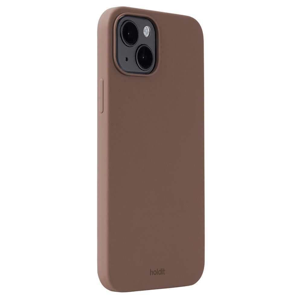 Holdit iPhone 14 Plus Soft Touch Silikon Deksel - Dark Brown