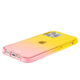 Holdit iPhone 13 Pro Seethru Deksel - Gradient Bright Pink/Orange Juice