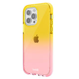 Holdit iPhone 14 Pro Seethru Deksel - Gradient Bright Pink/Orange Juice