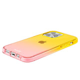 Holdit iPhone 14 Pro Seethru Deksel - Gradient Bright Pink/Orange Juice