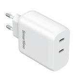 Smartline Hurtiglader 35W PD 2 x USB-C - Hvit