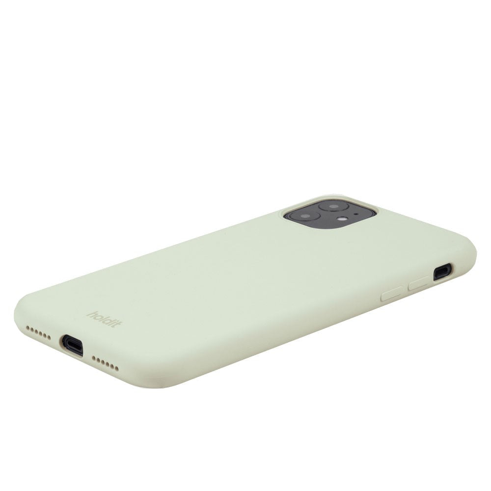 Holdit iPhone 11 Soft Touch Silikon Deksel - White Moss