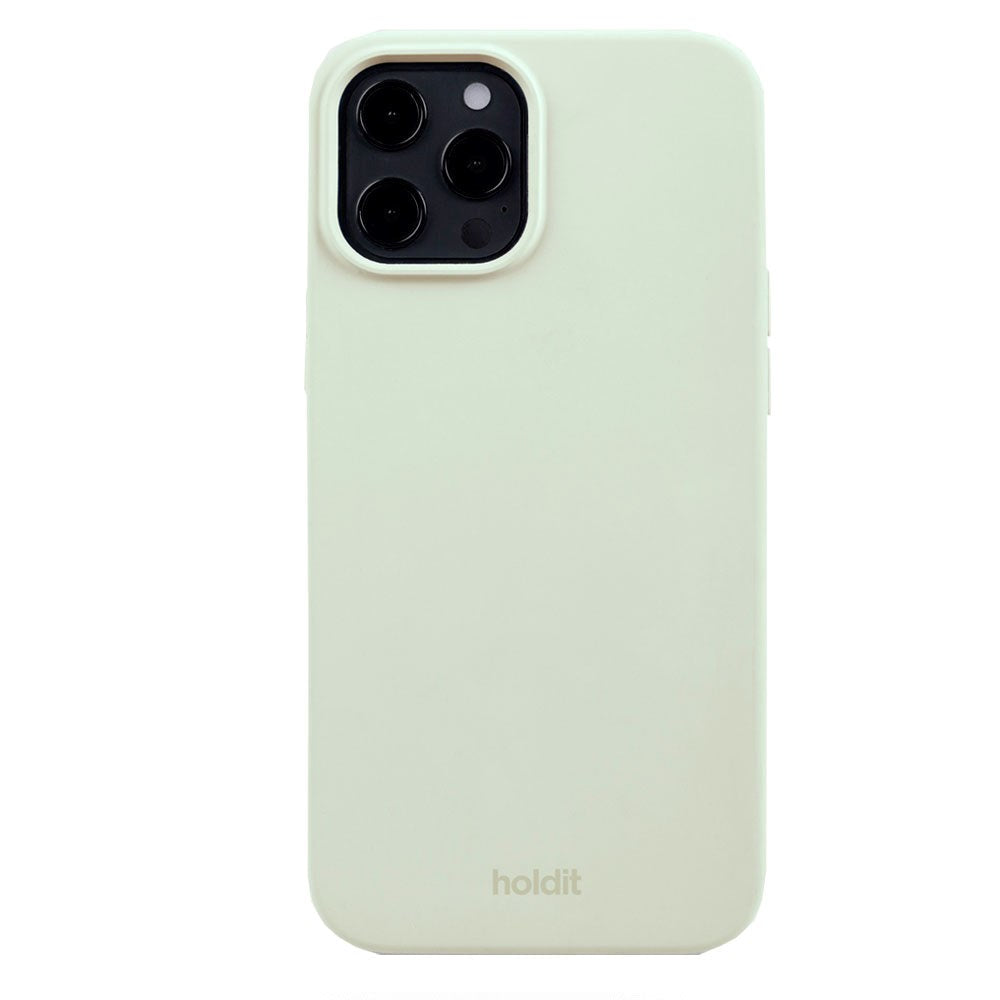 Holdit iPhone 12 / 12 Pro Soft Touch Silikon Deksel - White Moss