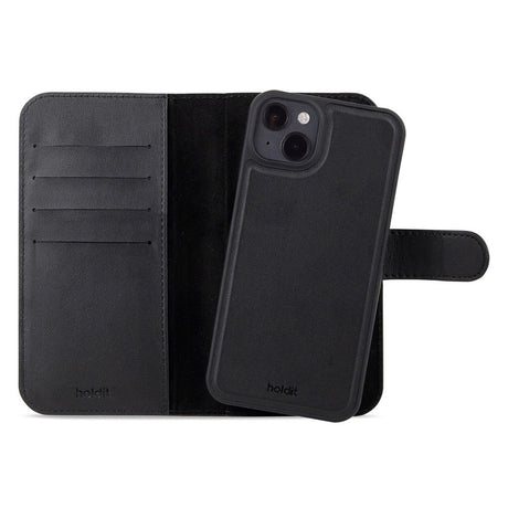 Holdit iPhone 15 Plus Wallet Case Magnet Plus - Flip Deksel - Black