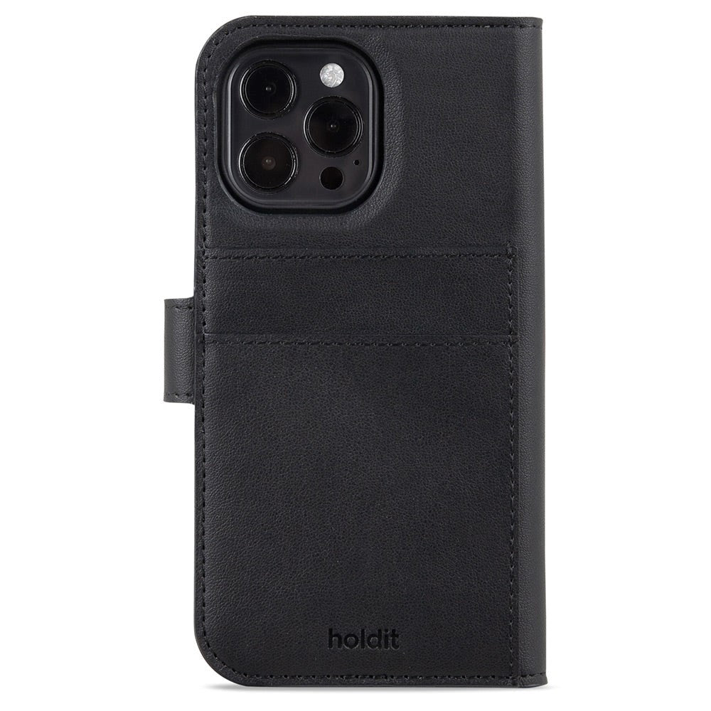 Holdit iPhone 15 Pro Wallet Case Magnet Plus - Flip Deksel - Black