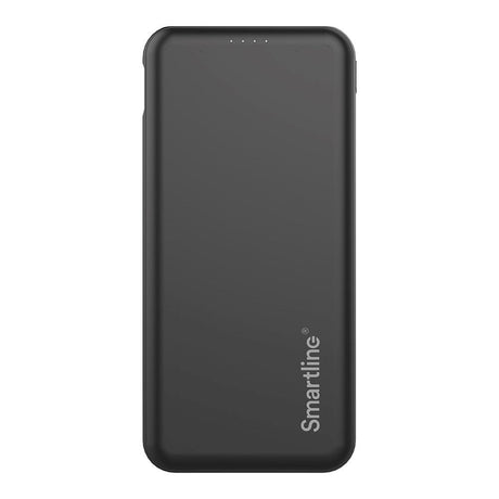 Smartline 22,5 W Powerbank - 1 x USB-A (QC) og 2 x USB-C (PD) - 10000 mAh - Svart