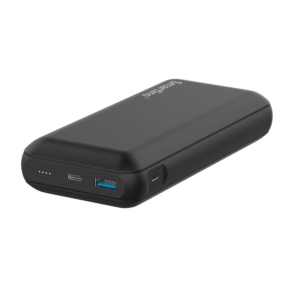 Smartline 22,5 W Powerbank - 1 x USB-A (QC) og 1 x USB-C (PD) - 20000 mAh - Svart