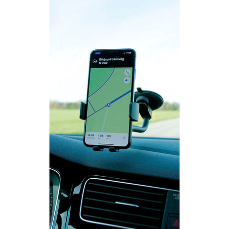 Smartline Universal Phone Holder - Holder til Bil - Max Mobile: 65 - 90mm - Svart