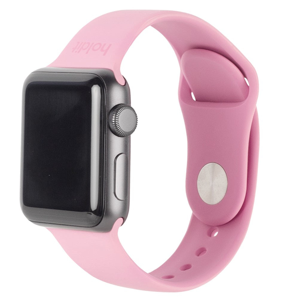 Apple Watch (38/40/SE/41/42mm) Holdit Silikon Klokkearmbånd - Pink