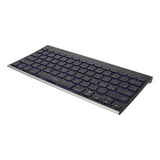 Universal Deltaco Bluetooth Keyboard TB-630 med Nordisk Tastatur og Bakgrundsbelysning- Svart