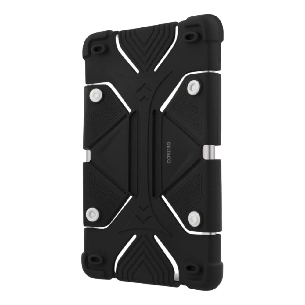 Universal 7-8" Deltaco Deksel m. Ståfunksjon - Svart