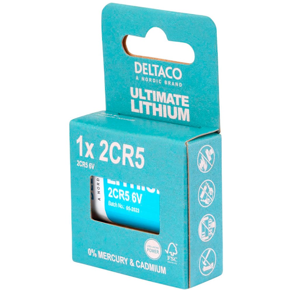 Deltaco Lithium 1 x 2CR5 Batterier