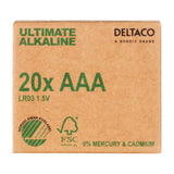 Deltaco Ultimate Alkaline 20 x AAA Batterier