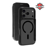 X2O iPhone 17 Pro Max Mag Wallet Flip Deksel med Kortholder - Svart