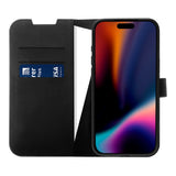 X2O iPhone 17 Pro Max Classic Wallet Flip Deksel - Kortholder & Stativfunksjon - Svart