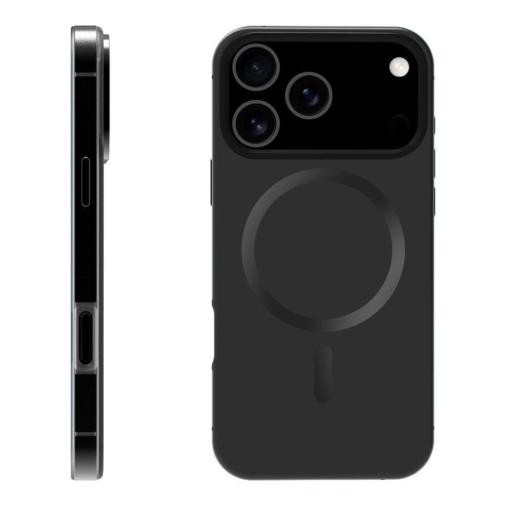 X2O iPhone 17 Pro Mag Metal Deksel - MagSafe Kompatibel - Svart