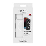 X2O iPhone 17 Pro Mag Clear Deksel - MagSafe Kompatibel - Gjennomsiktig