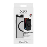 X2O iPhone Air Mag Frosted Deksel - MagSafe Kompatibel - Matt Svart