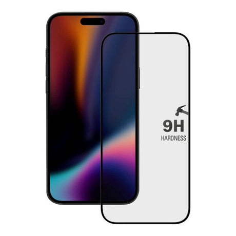 X2O iPhone 17 9H Skjermbeskytter i Herdet Glass - inkl. Monteringsramme - Gjennomsiktig / Svart Kant