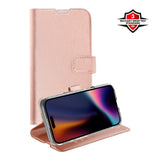 X2O iPhone 17 Classic Wallet Flip Deksel - Kortholder & Stativfunksjon - Rose Gold