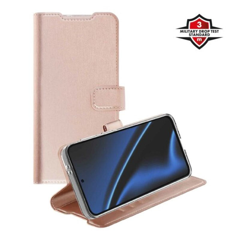 Samsung Galaxy S26 X2O Classic Wallet Flip Deksel - Rosegull